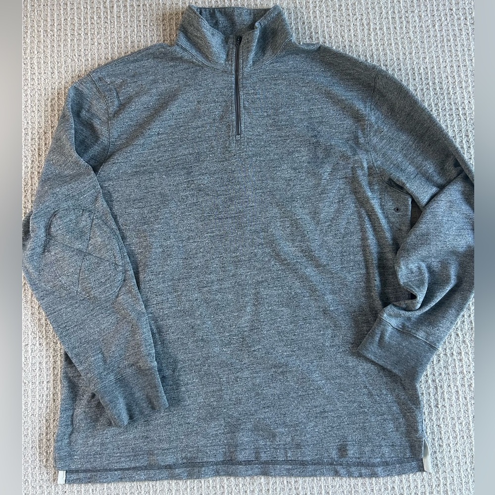 J.Crew Charcoal Half-Zip Sweatshirt